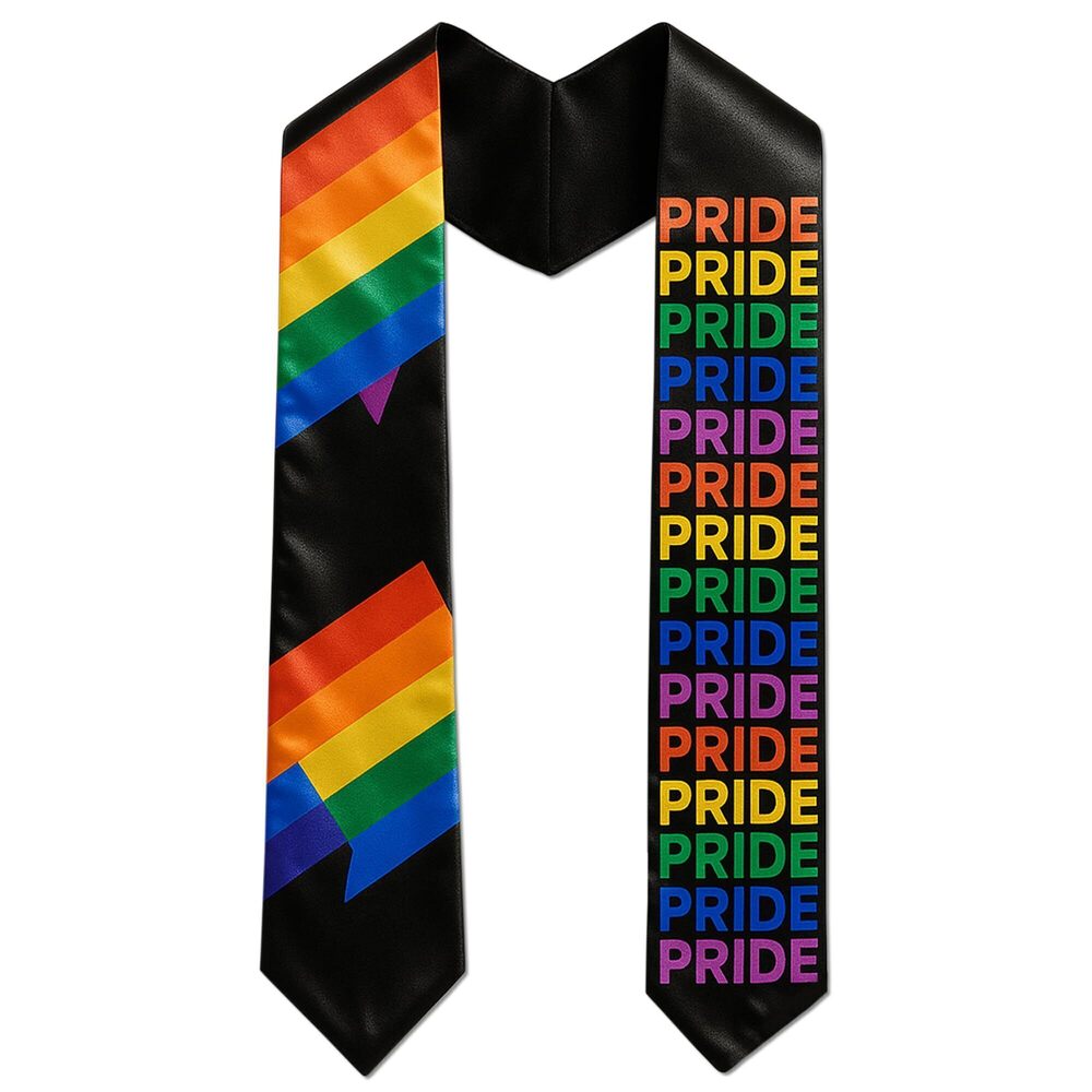 1185 Pride Adult Graduation Stole for LGBTQ+ Students and Allies | 60”